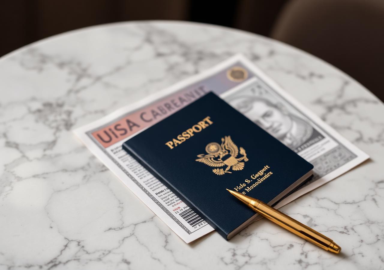 US passport and visa